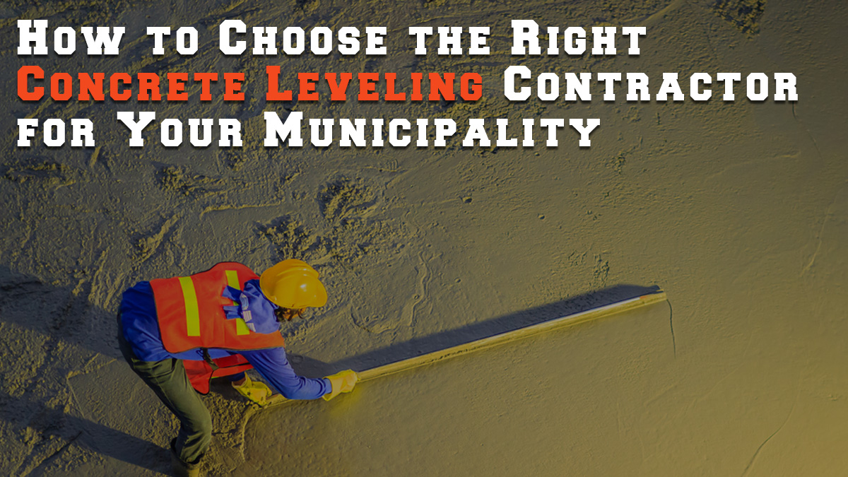 How to Choose the Right Concrete Leveling Contractor for Your Municipality